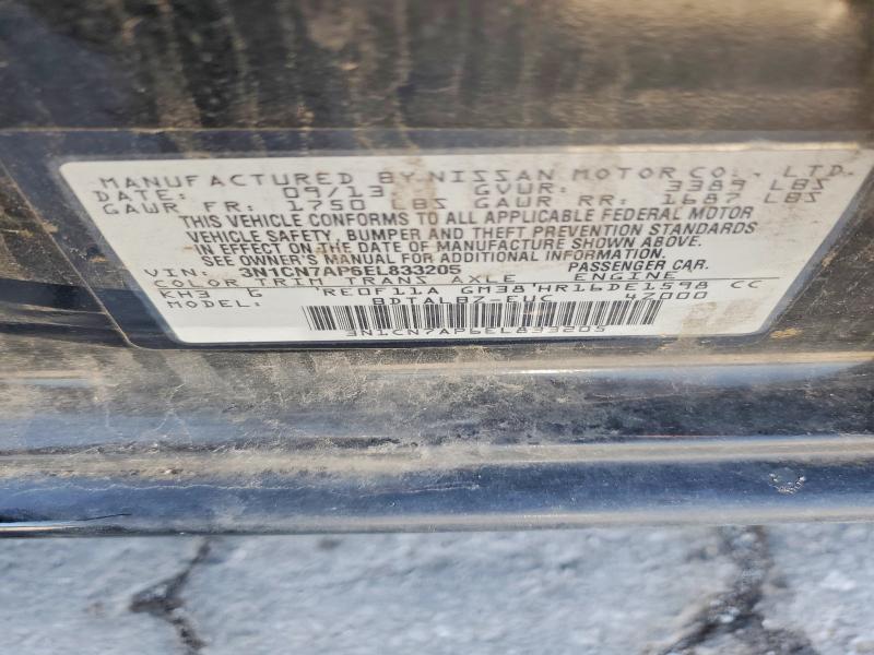 Продаж на аукціоні авто 2014 Nissan Versa, vin: 3N1CN7AP6EL833205, номер лоту: 56679246