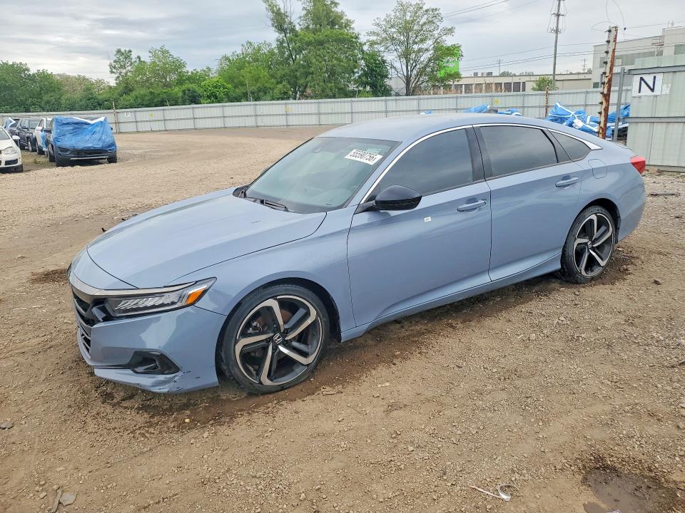 55590756 :رقم المزاد ، 1HGCV1F32NA083763 vin ، 2022 Honda Accord مزاد بيع
