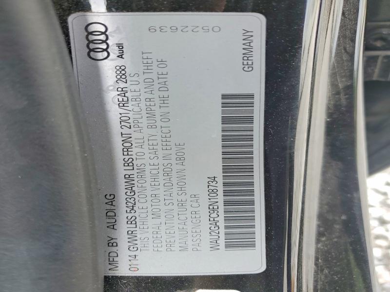2014 Audi A7 მანქანა იყიდება აუქციონზე, vin: WAU2GAFC9EN108734, აუქციონის ნომერი: 56157936