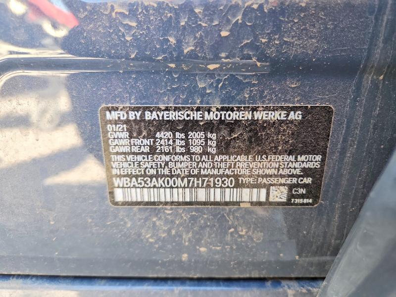 Aukcja sprzedaży 2021 Bmw 228i, vin: WBA53AK00M7H71930, numer aukcji: 59021576