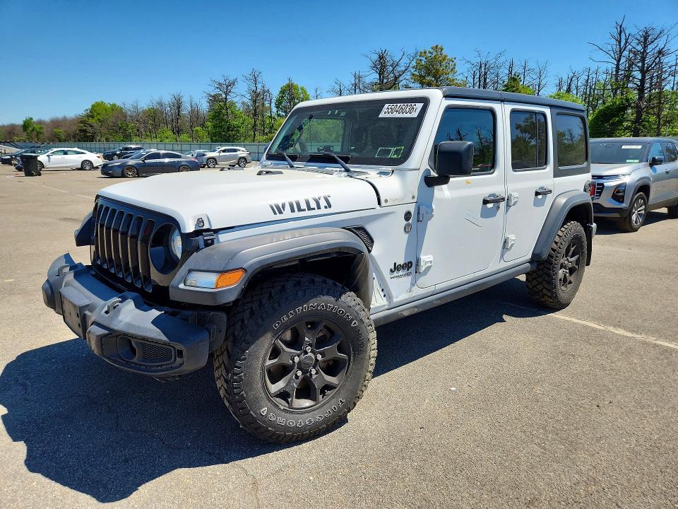 Продаж на аукціоні авто 2021 Jeep Wrangler Unlimited, vin: 1C4HJXDGXMW593384, номер лоту: 55046036