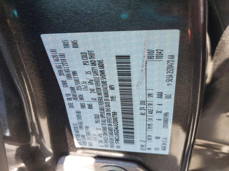 Aukcja sprzedaży 2018 Ford Escape, vin: 1FMCU0GD4JUD00799, numer aukcji: 57501446