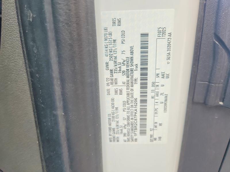 Aukcja sprzedaży 2023 Ford Transit, vin: 1FTBR2C87PKA16206, numer aukcji: 58348816