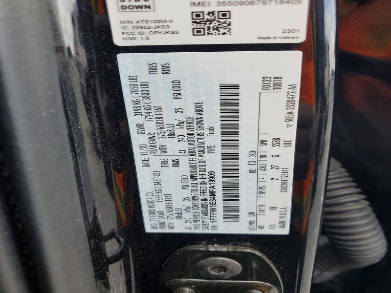 Продаж на аукціоні авто 2021 Ford F150, vin: 1FTFW1E84MFA19909, номер лоту: 55436146