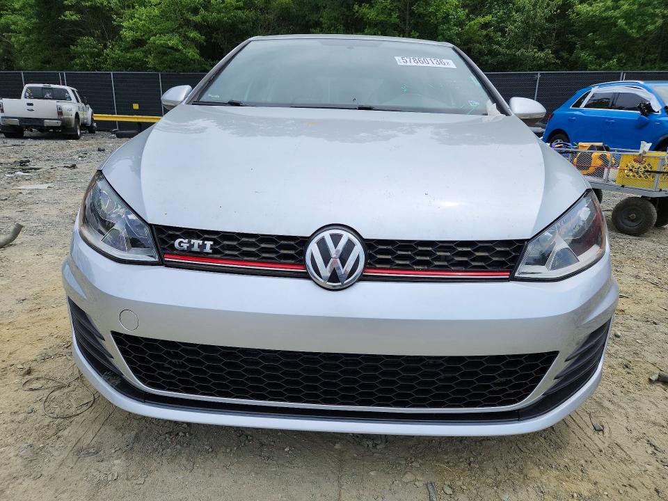 2017 Volkswagen Gti მანქანა იყიდება აუქციონზე, vin: 3VW5T7AU4HM070856, აუქციონის ნომერი: 57860136