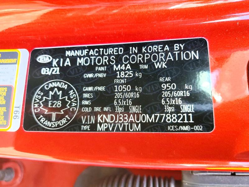 Продажа на аукционе авто 2021 Kia Soul, vin: KNDJ33AU0M7788211, номер лота: 57301296