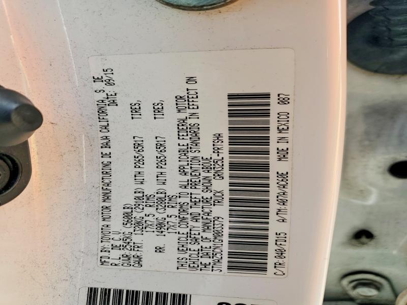 55974426 :رقم المزاد ، 3TMAZ5CN1GM003379 vin ، 2016 Toyota Tacoma مزاد بيع