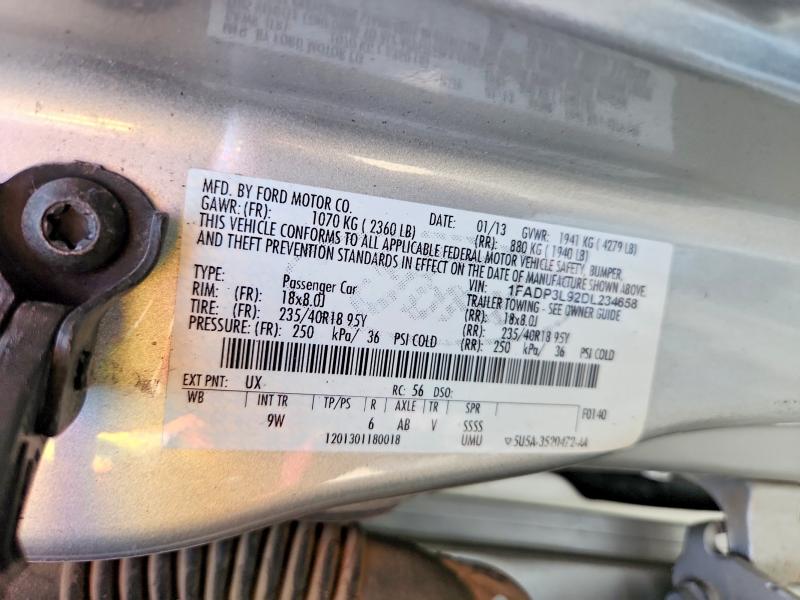 57010106 :رقم المزاد ، 1FADP3L92DL234658 vin ، 2013 Ford Focus مزاد بيع