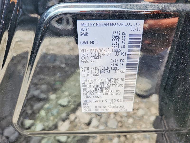 Aukcja sprzedaży 2020 Infiniti Qx60, vin: 5N1DL0MM9LC516281, numer aukcji: 56600426
