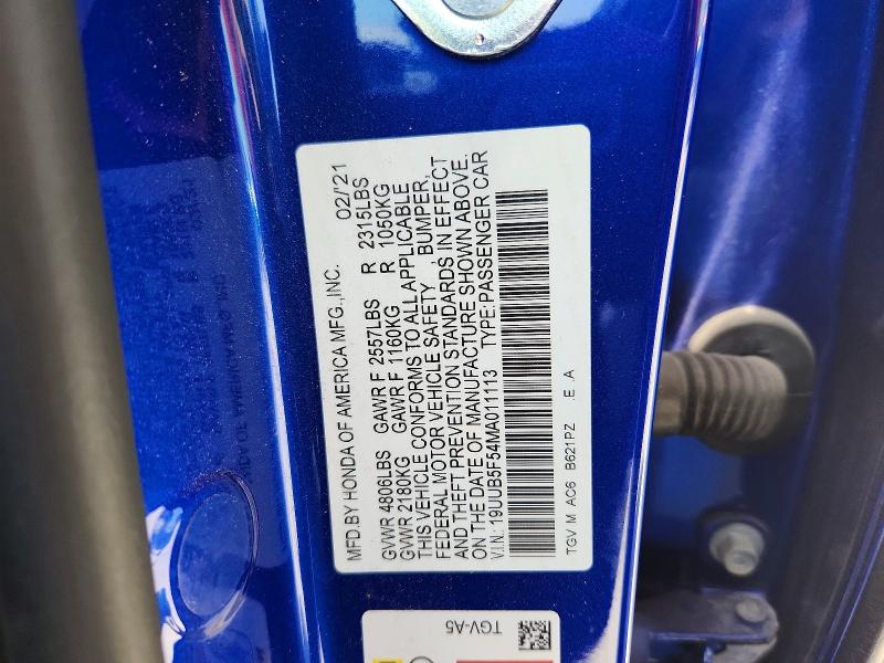 Aukcja sprzedaży 2021 Acura Tlx, vin: 19UUB5F54MA011113, numer aukcji: 58949916