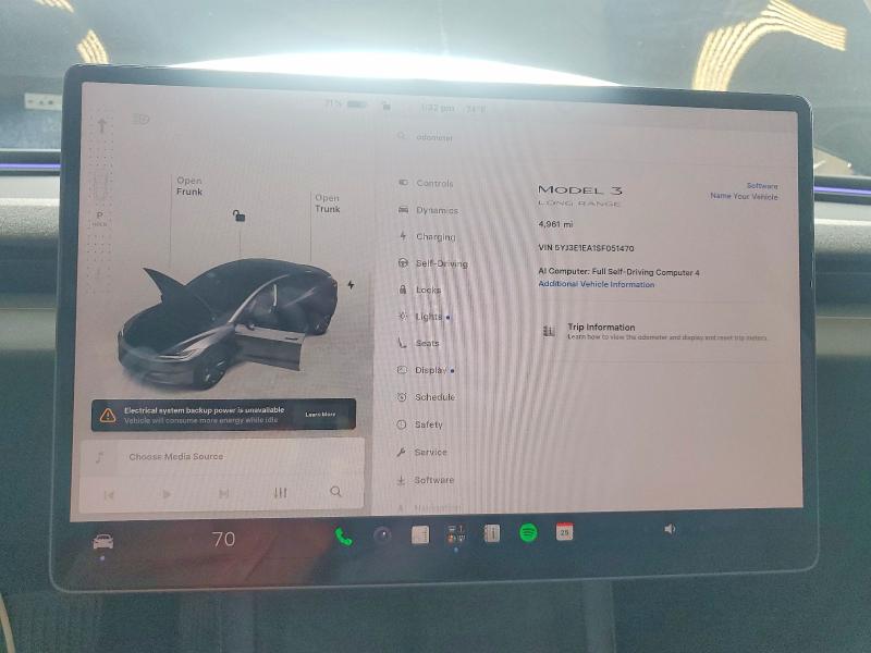Продажа на аукционе авто 2025 Tesla Model 3, vin: 5YJ3E1EA1SF051470, номер лота: 55470916
