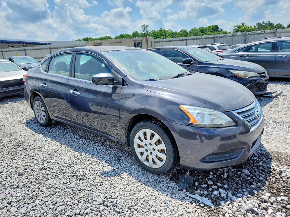 2014 Nissan Sentra მანქანა იყიდება აუქციონზე, vin: 1N4AB7AP9EN851183, აუქციონის ნომერი: 55628986