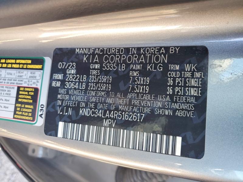 Aukcja sprzedaży 2024 Kia Ev6, vin: KNDC34LA4R5162617, numer aukcji: 56150446