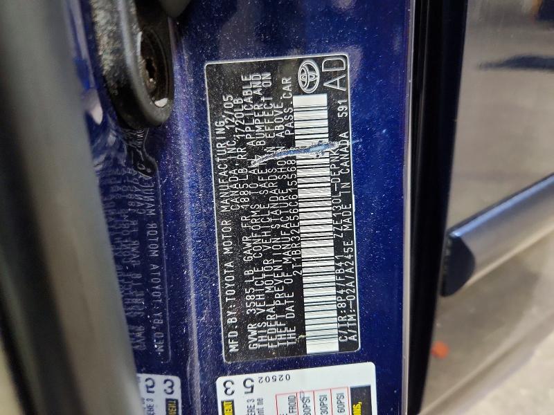 Aukcja sprzedaży 2006 Toyota Corolla, vin: 2T1BR32E56C615568, numer aukcji: 58583596