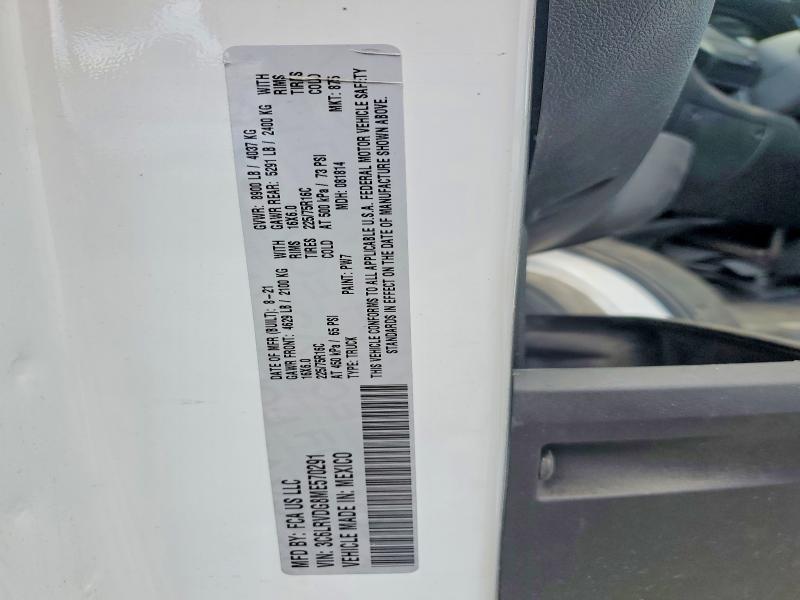 Продажа на аукционе авто 2021 Ram Promaster 2500, vin: 3C6LRVDG8ME570291, номер лота: 57258346