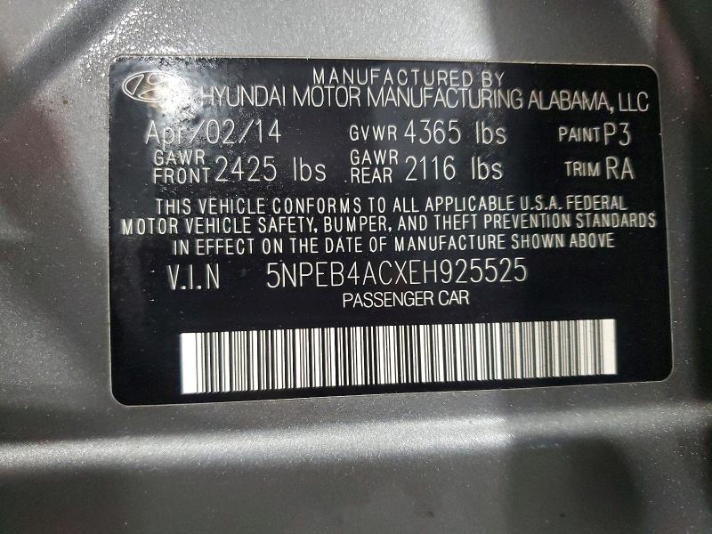Продаж на аукціоні авто 2014 Hyundai Sonata, vin: 5NPEB4ACXEH925525, номер лоту: 55767926