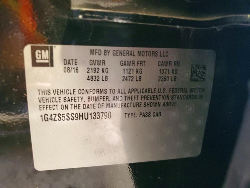 55886746 :رقم المزاد ، 1G4ZS5SS9HU133790 vin ، 2017 Buick Lacrosse مزاد بيع