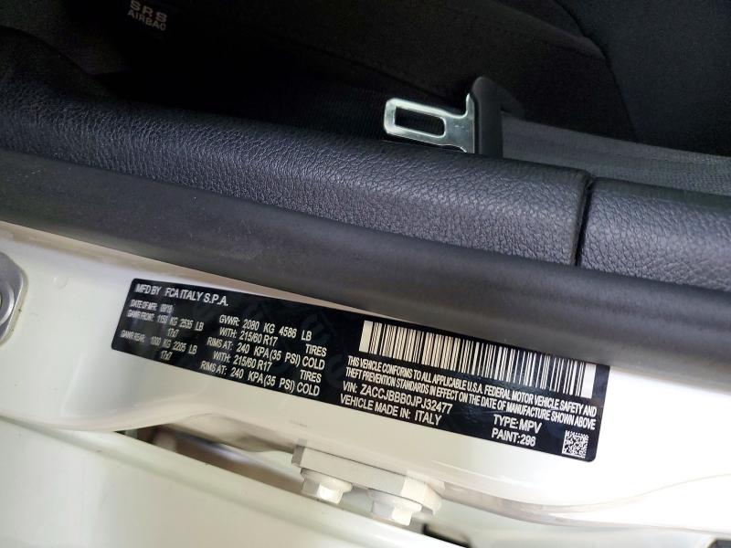 58772996 :رقم المزاد ، ZACCJBBB0JPJ32477 vin ، 2018 Jeep Renegade مزاد بيع