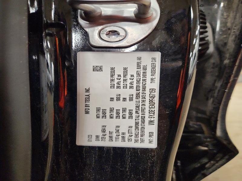 Aukcja sprzedaży 2023 Tesla Model 3, vin: 5YJ3E1EA0PF467159, numer aukcji: 57440436