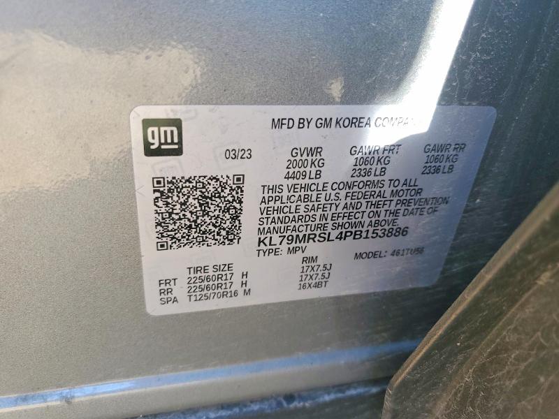 Продаж на аукціоні авто 2023 Chevrolet Trailblazer, vin: KL79MRSL4PB153886, номер лоту: 58742186