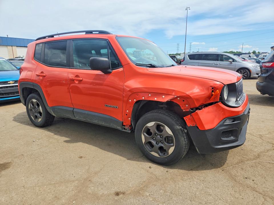 57377706 :رقم المزاد ، ZACCJBAT4GPE33100 vin ، 2016 Jeep Renegade مزاد بيع