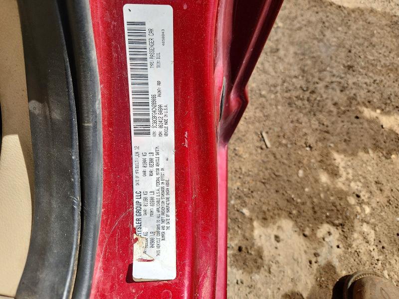 Aukcja sprzedaży 2012 Chrysler 200, vin: 1C3BCBFG4CN289086, numer aukcji: 57889836