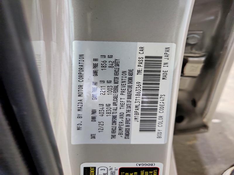 Продажа на аукционе авто 2026 Mazda 3, vin: JM1BPAML3T1863369, номер лота: 56848076