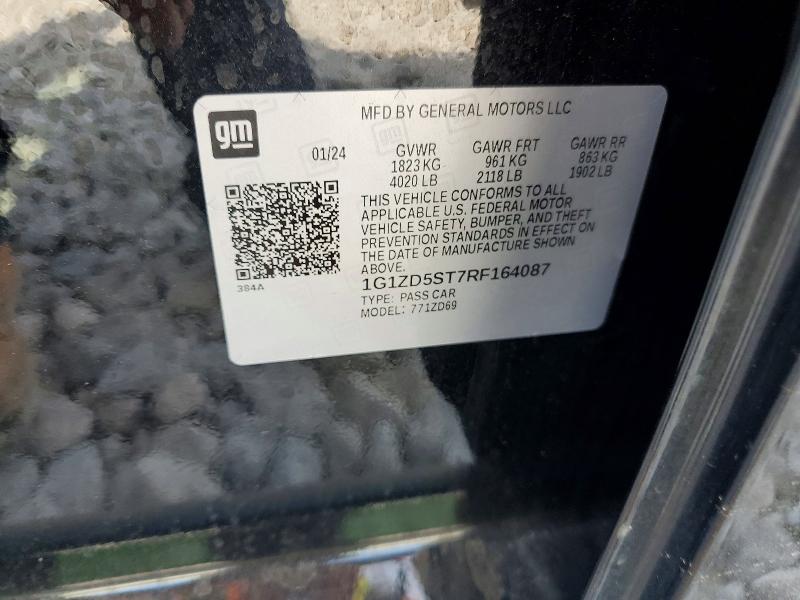 55919936 :رقم المزاد ، 1G1ZD5ST7RF164087 vin ، 2024 Chevrolet Malibu مزاد بيع