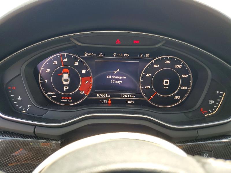 2018 Audi S5 მანქანა იყიდება აუქციონზე, vin: WAUP4AF53JA032803, აუქციონის ნომერი: 55977946