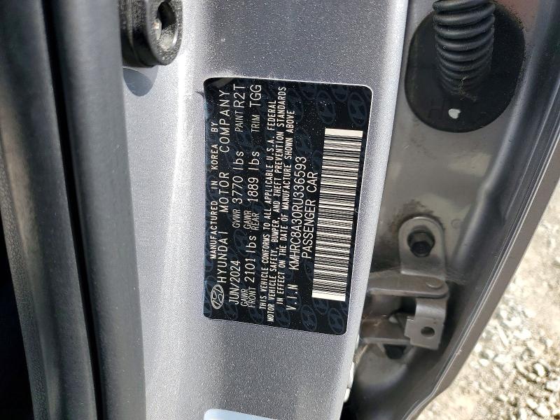 Продаж на аукціоні авто 2024 Hyundai Venue, vin: KMHRC8A30RU336593, номер лоту: 56812426