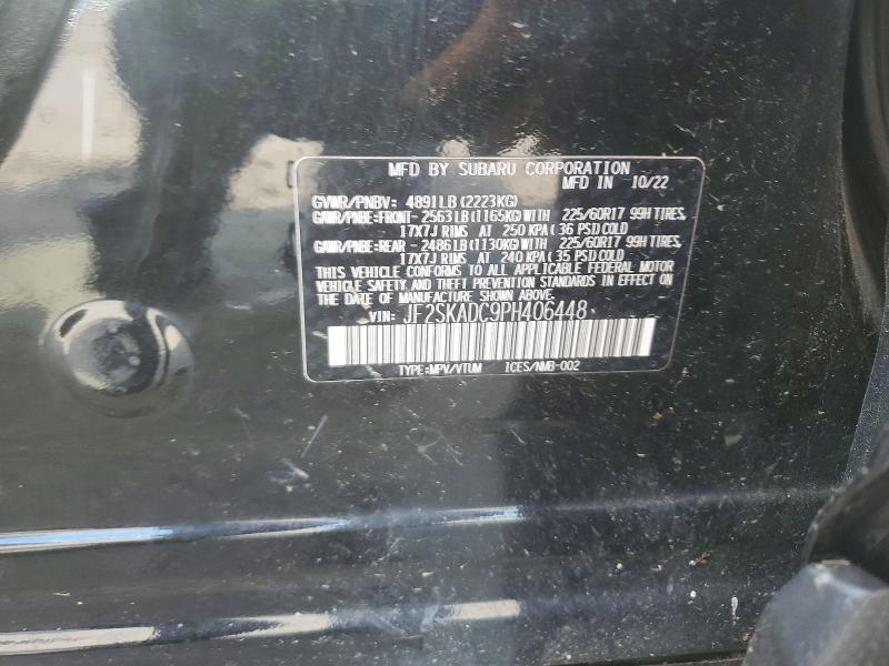 Продаж на аукціоні авто 2023 Subaru Forester, vin: JF2SKADC9PH406448, номер лоту: 58397086