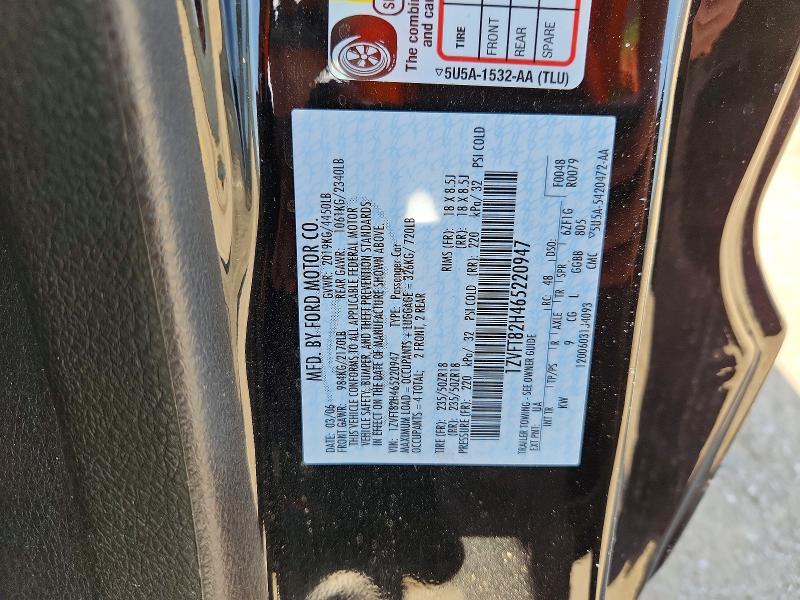 Продаж на аукціоні авто 2006 Ford Mustang, vin: 1ZVFT82H465220947, номер лоту: 55759176