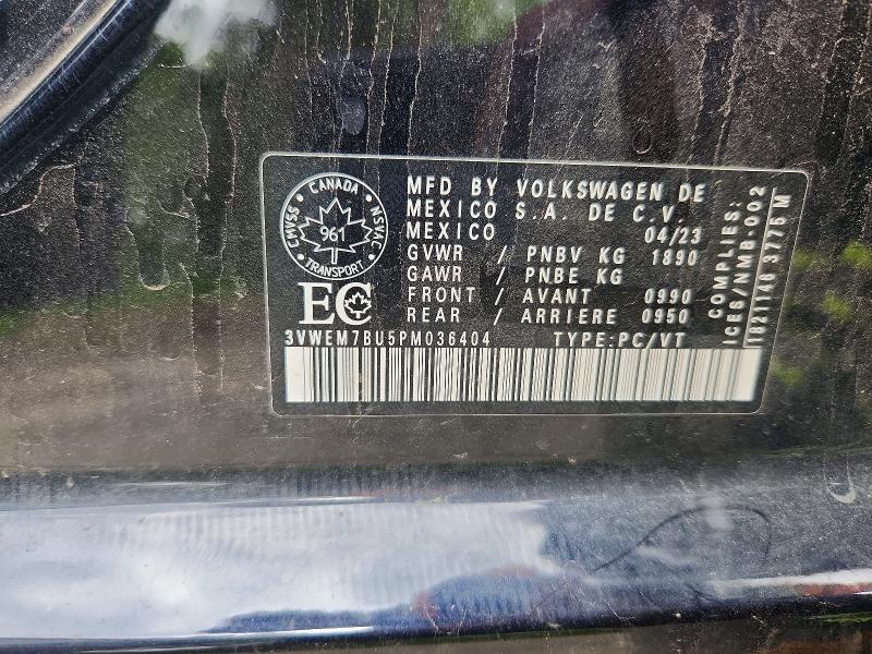 Продаж на аукціоні авто 2023 Volkswagen Jetta, vin: 3VWEM7BU5PM036404, номер лоту: 56601866