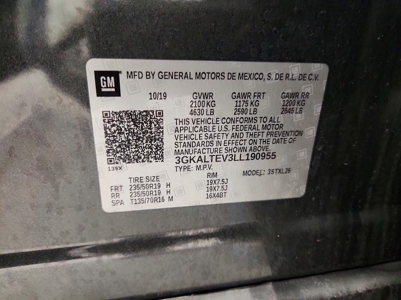 58803586 :رقم المزاد ، 3GKALTEV3LL190955 vin ، 2020 Gmc Terrain مزاد بيع