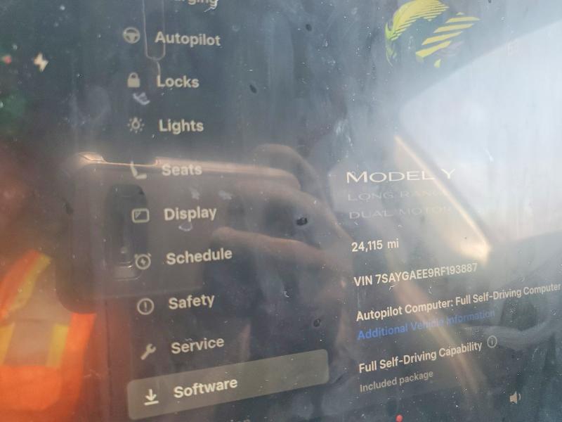 Продаж на аукціоні авто 2024 Tesla Model Y, vin: 7SAYGAEE9RF193887, номер лоту: 57877386