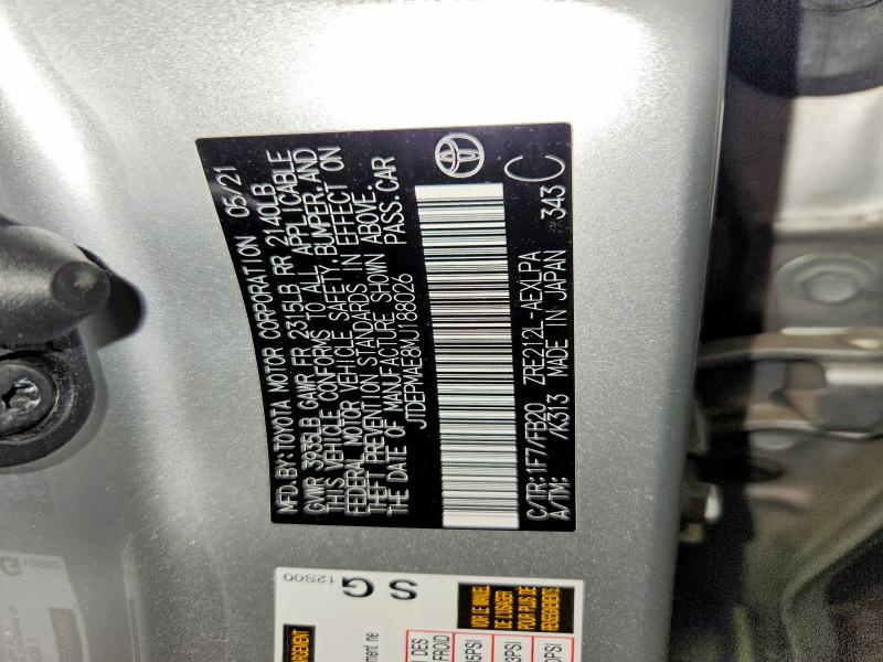 Продажа на аукционе авто 2021 Toyota Corolla, vin: JTDEPMAE8MJ188026, номер лота: 56274866