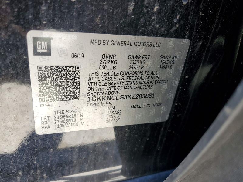 Продажа на аукционе авто 2019 Gmc Acadia, vin: 1GKKNULS3KZ285861, номер лота: 57592756