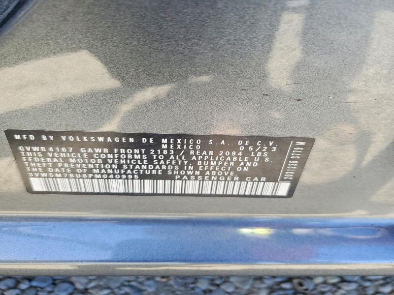 57128686 :رقم المزاد ، 3VW5M7BU8PM040995 vin ، 2023 Volkswagen Jetta مزاد بيع