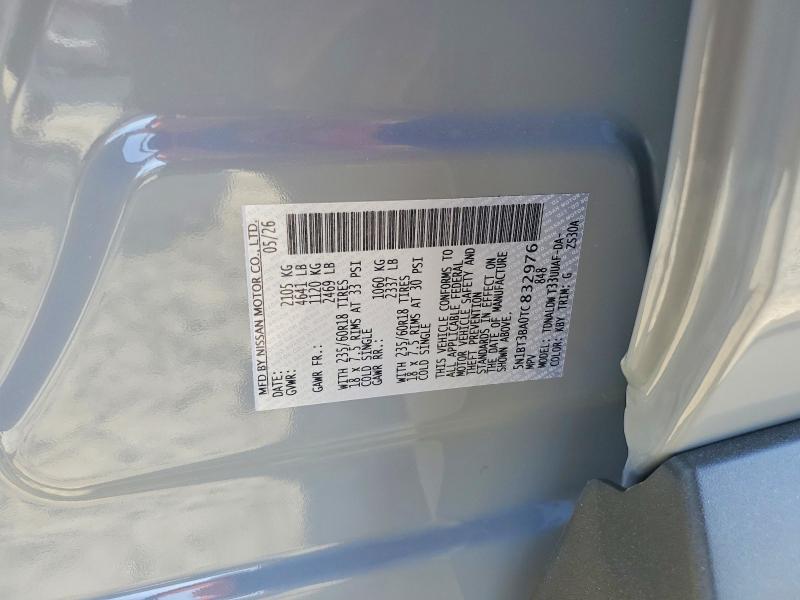 2026 Nissan Rogue მანქანა იყიდება აუქციონზე, vin: 5N1BT3BA0TC832976, აუქციონის ნომერი: 56242266