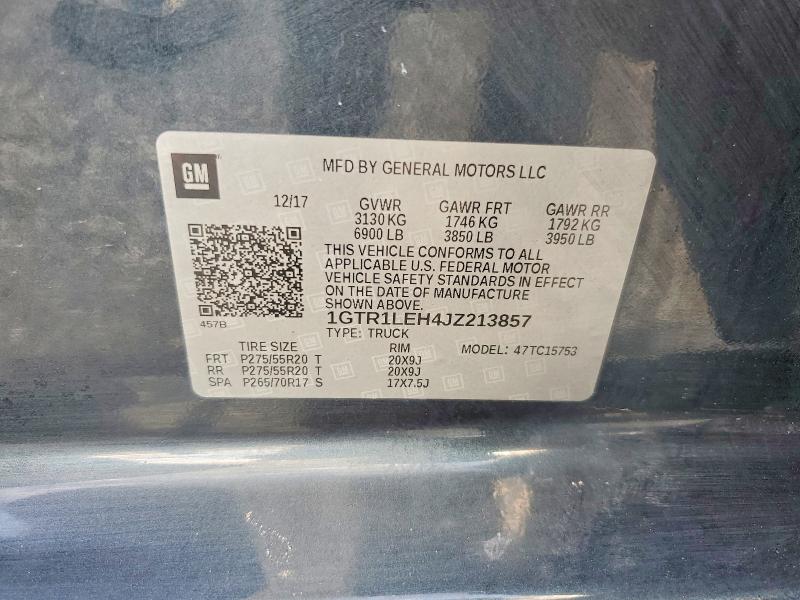 Продаж на аукціоні авто 2018 Gmc Sierra, vin: 1GTR1LEH4JZ213857, номер лоту: 55524086