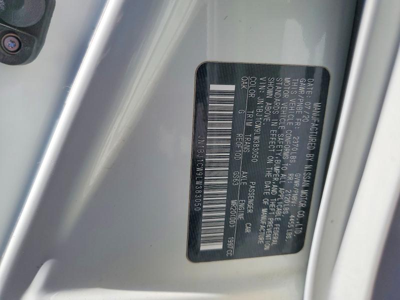 57721696 :رقم المزاد ، JN1BJ1CW9LW383050 vin ، 2020 Nissan Rogue Sport مزاد بيع