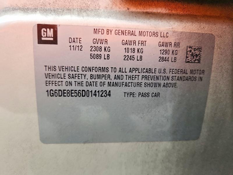 Продажа на аукционе авто 2013 Cadillac Cts, vin: 1G6DE8E56D0141234, номер лота: 58902016