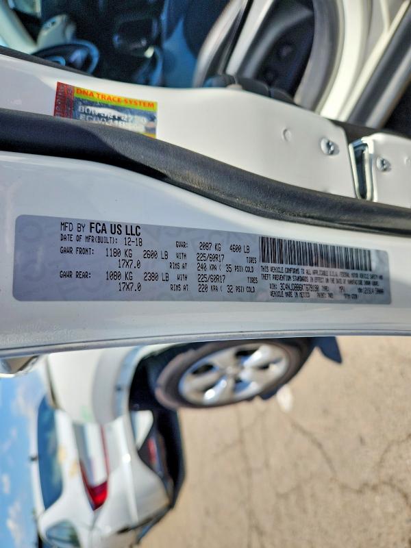 Aukcja sprzedaży 2019 Jeep Compass, vin: 3C4NJDBB6KT679190, numer aukcji: 57326256