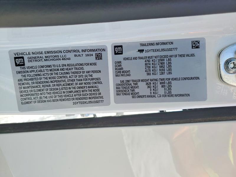 Продажа на аукционе авто 2025 Cadillac Escalade Iq, vin: 1GYTEEKL0SU102777, номер лота: 59388956
