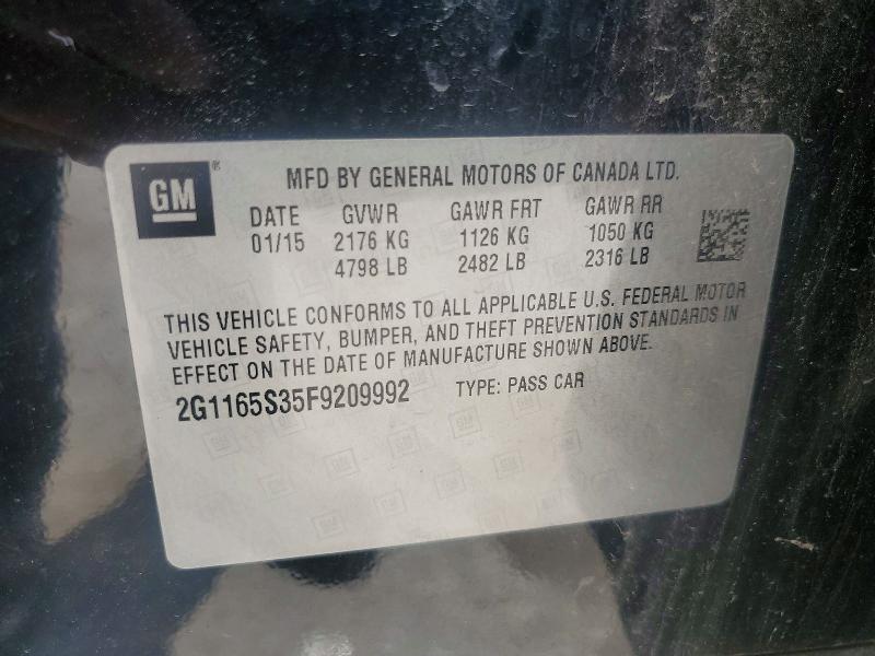 Продажа на аукционе авто 2015 Chevrolet Impala, vin: 2G1165S35F9209992, номер лота: 57965716