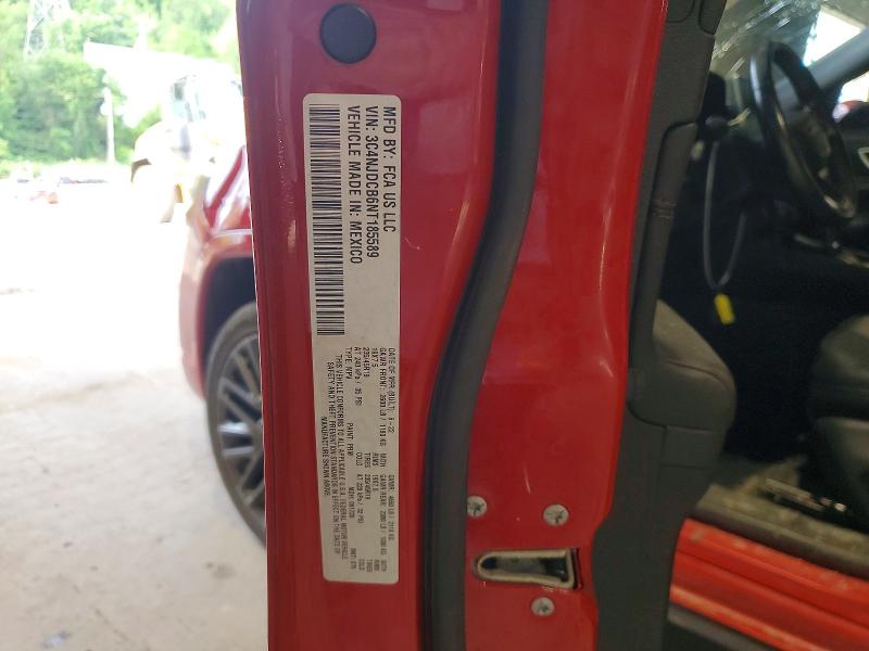 56391676 :رقم المزاد ، 3C4NJDCB6NT185589 vin ، 2022 Jeep Compass مزاد بيع
