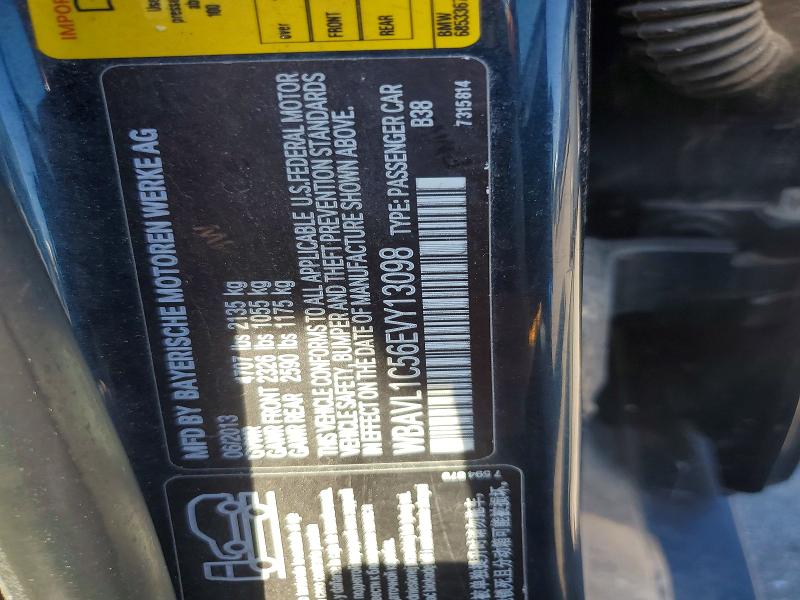 Продажа на аукционе авто 2014 Bmw X1, vin: WBAVL1C56EVY13098, номер лота: 56352686