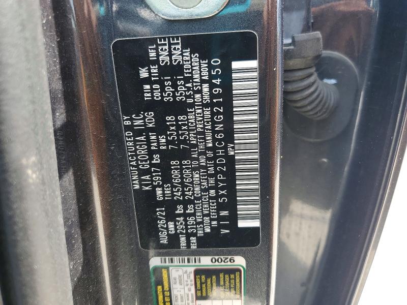 Aukcja sprzedaży 2022 Kia Telluride, vin: 5XYP2DHC6NG219450, numer aukcji: 55897186