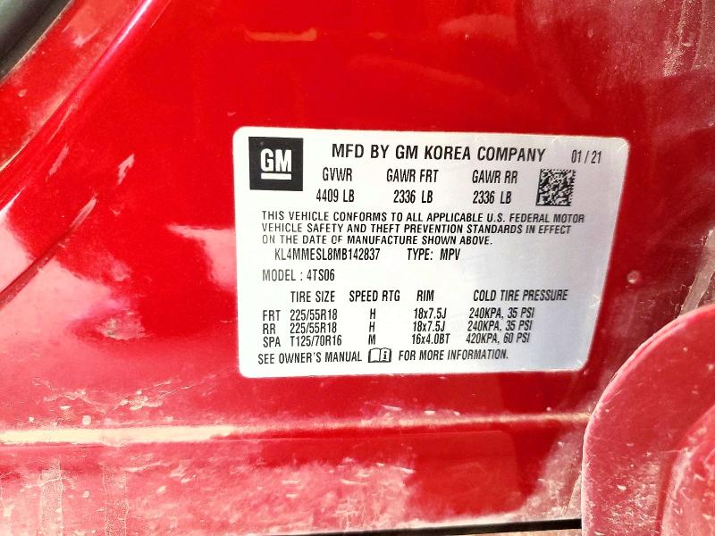 Продажа на аукционе авто 2021 Buick Encore Gx, vin: KL4MMESL8MB142837, номер лота: 56242286