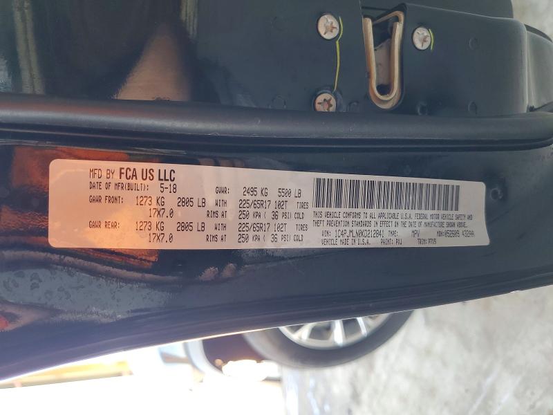 Продажа на аукционе авто 2019 Jeep Cherokee, vin: 1C4PJMLN0KD212841, номер лота: 58354836